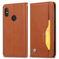 Knead huidtextuur horizontaal Flip lederen case voor Xiaomi mi 8SE met foto frame & houder & kaartsleuven & portemonnee (bruin)