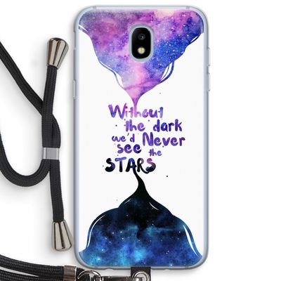 Stars quote: Samsung Galaxy J5 (2017) Transparant Hoesje met koord