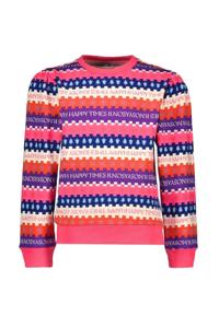 B.Nosy Meisjes sweater - Santa - Happy times Girls