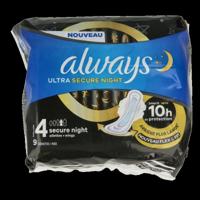 Maandverband ultra secure nacht 9 Stuks