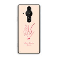 Where flowers bloom: Sony Xperia Pro-I Transparant Hoesje