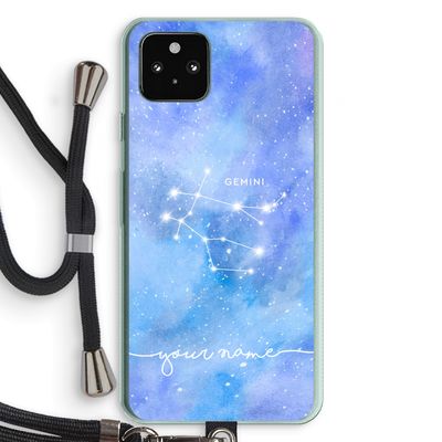 Sterrenbeeld - Licht: Pixel 5a 5G Transparant Hoesje met koord