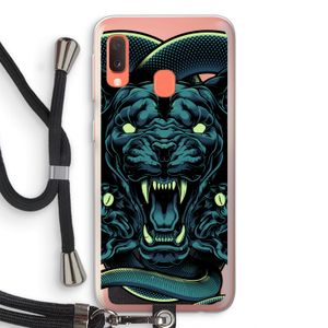 Cougar and Vipers: Samsung Galaxy A20e Transparant Hoesje met koord