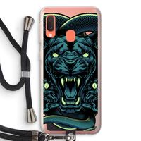 Cougar and Vipers: Samsung Galaxy A20e Transparant Hoesje met koord