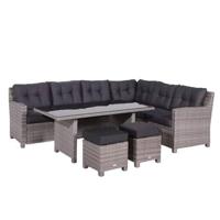 Garden Impressions Jaru lounge dining set R - extra luxe kussens - thumbnail