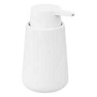 5Five Zeeppompje/zeepdispenser - van keramiek - wit - 250 ml