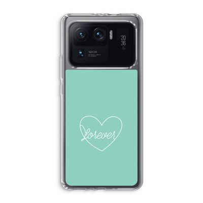 Forever heart pastel: Xiaomi Mi 11 Ultra Transparant Hoesje
