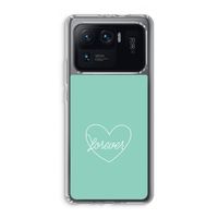 Forever heart pastel: Xiaomi Mi 11 Ultra Transparant Hoesje