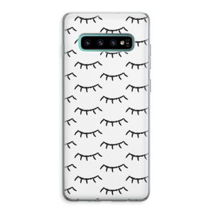 Wimpers: Samsung Galaxy S10 Plus Transparant Hoesje