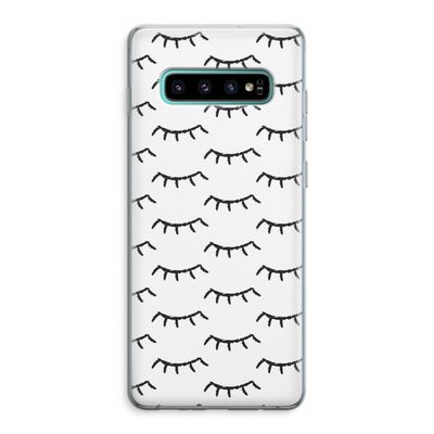 Wimpers: Samsung Galaxy S10 Plus Transparant Hoesje