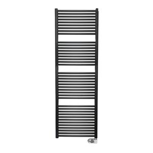 Wiesbaden Elara EL elektrische handdoek radiator 182x60 cm 1000 watt zwart mat