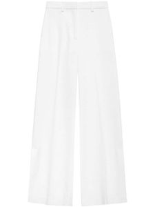 ANINE BING pantalon de tailleur Lyra à plis marqués - Blanc