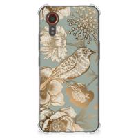 Case voor Samsung Galaxy Xcover 7 Vintage Bird Flowers