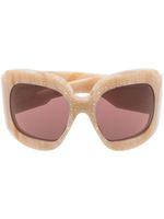 Gucci Eyewear lunettes de soleil teintées à monture oversize - Tons neutres
