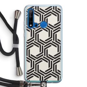 Geometrisch patroon: Huawei P20 Lite (2019) Transparant Hoesje met koord