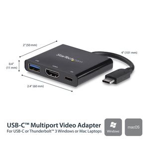 StarTech.com USB-C naar 4K HDMI multifunctionele adapter met power delivery en USB-A poort