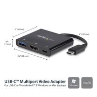 StarTech.com USB-C naar 4K HDMI multifunctionele adapter met power delivery en USB-A poort - thumbnail