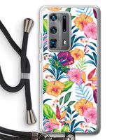 Tropisch 2: Huawei P40 Pro Plus Transparant Hoesje met koord
