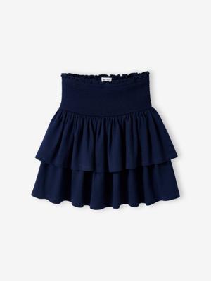 Jersey rok short voor meisjes marineblauw