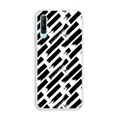Zwarte vegen: Huawei P Smart Pro Transparant Hoesje