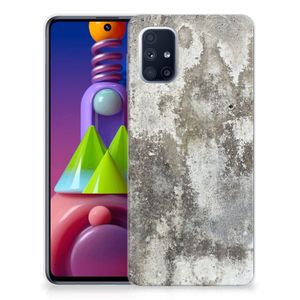 Samsung Galaxy M51 TPU Siliconen Hoesje Beton Print