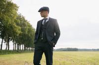 Pak Voor Heren | 3-delig Pak | Marineblauw Gestreept | Thomas Shelby | Peaky Blinders | Peaky Blinders