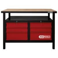 KS Tools 8650004 Werkbank met 6 laden, H840xB1200xT600mm (b x h x d) 1200 x 840 x 600 mm