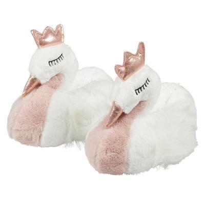 Apollo pantoffels zwaan - wit - kinderen - sloffen - anti-slip - maat 37/38