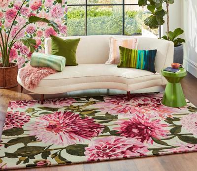 Harlequin - Dahlia Fuchsia Palm 142402 - 140x200 cm Vloerkleed