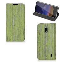 Nokia 2.2 Book Wallet Case Green Wood - thumbnail