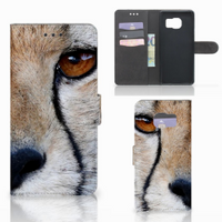 Samsung Galaxy S7 Edge Telefoonhoesje met Pasjes Cheetah - thumbnail
