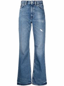 Acne Studios jean bootcut à effet usé - Bleu