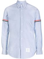 Thom Browne t-shirt à bandes RWB - Bleu - thumbnail