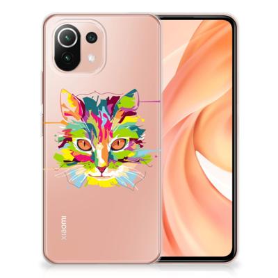 Xiaomi Mi 11 Lite | 11 Lite 5G NE Telefoonhoesje met Naam Cat Color Xiaomi Mi 11 Lite | 11 Lite 5G NE Telefoonhoesje met Naam Cat Color