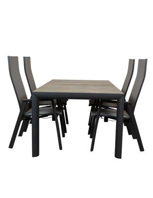 Qopps Kings tuintafel met Palsa gasveer verstelbare tuinstoel