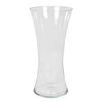 Gerimport Bloemenvaas - transparant - glas - 36 x 18 cm - decoratie - wonen