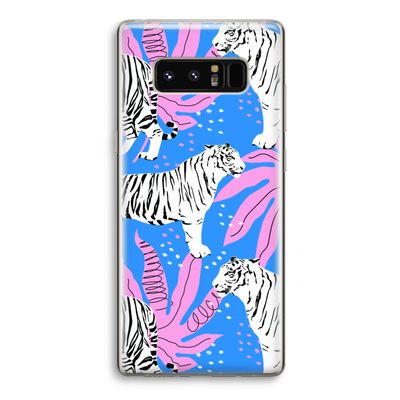 Tijger: Samsung Galaxy Note 8 Transparant Hoesje