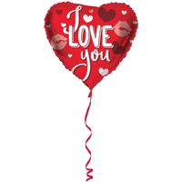 Hartvormige Folieballon I Love You - 45 cm