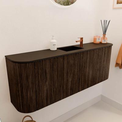Toiletmeubel Mondiaz Joya | 113.2 cm | Meubelkleur Walnut | Faye wastafel Urban Midden | 1 kraangat Toiletmeubel Mondiaz Joya | 113.2 cm | Meubelkleur Walnut | Faye wastafel Urban Midden | 1 kraangat