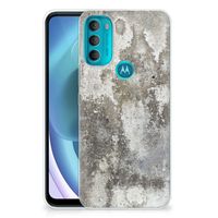 Motorola Moto G71 5G TPU Siliconen Hoesje Beton Print