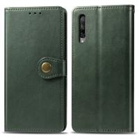Retro effen kleur lederen gesp mobiele telefoon bescherming lederen draagtas met Lanyard & fotolijstjes & kaartsleuf & portemonnee & beugel functie vo