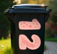 Container sticker Leuke grappige nummers