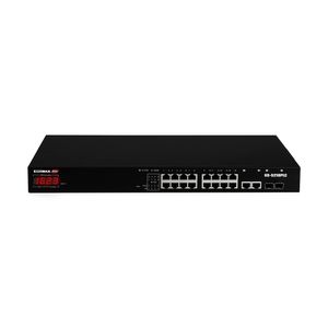 Edimax GS-5216PLC netwerk-switch Gigabit Ethernet (10/100/1000) Power over Ethernet (PoE) Zwart