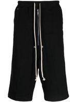 Rick Owens short sarouel à détail d'œillets - Noir