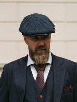 Heather Arran Cap Blauw/zwart | Peaky Blinders