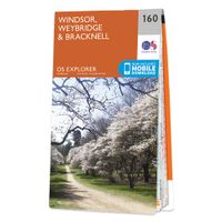 Wandelkaart - Topografische kaart 160 OS Explorer Map Windsor, Weybridge, Bracknell | Thames Path | Ordnance Survey