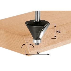 Festool HW S8 D38,5/23/30° Freesbit Fasefrees 30° + lager S 8mm 38,5x25,7mm - 491133