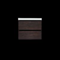Onderkast Sanilux Trendline Met Greeplijst Mat Zwart 60x47x52 cm Brown Oak Sanilux Onderkast Sanilux Trendline Met Greeplijst Mat Zwart 60x47x52 cm Brown Oak Sanilux