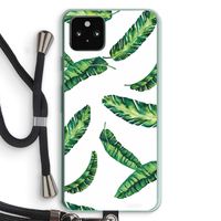 Lange bladeren: Pixel 5a 5G Transparant Hoesje met koord