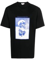 Alexander McQueen t-shirt en coton à imprimé graphique - Noir